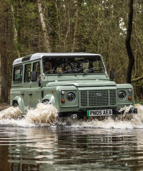 bedeo’s retrofit kit turns classic cars like defender into electric vehicles with in-wheel motors