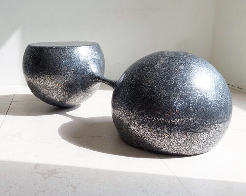 “DUMBELL” sculptural coffee table / sculpture / object