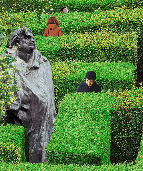 lacoste+stevenson forms sustainable temporary installation for NGV as giant QR code maze