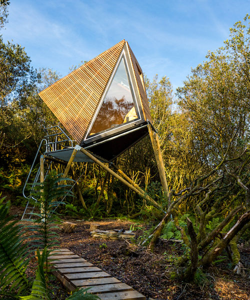 new british design creates cornish quarry hideouts
