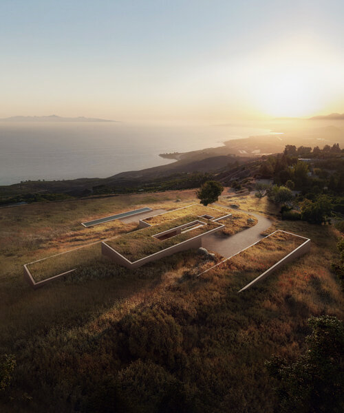 ANACAPA's grassy 'rincon house' is embedded into california's coastline